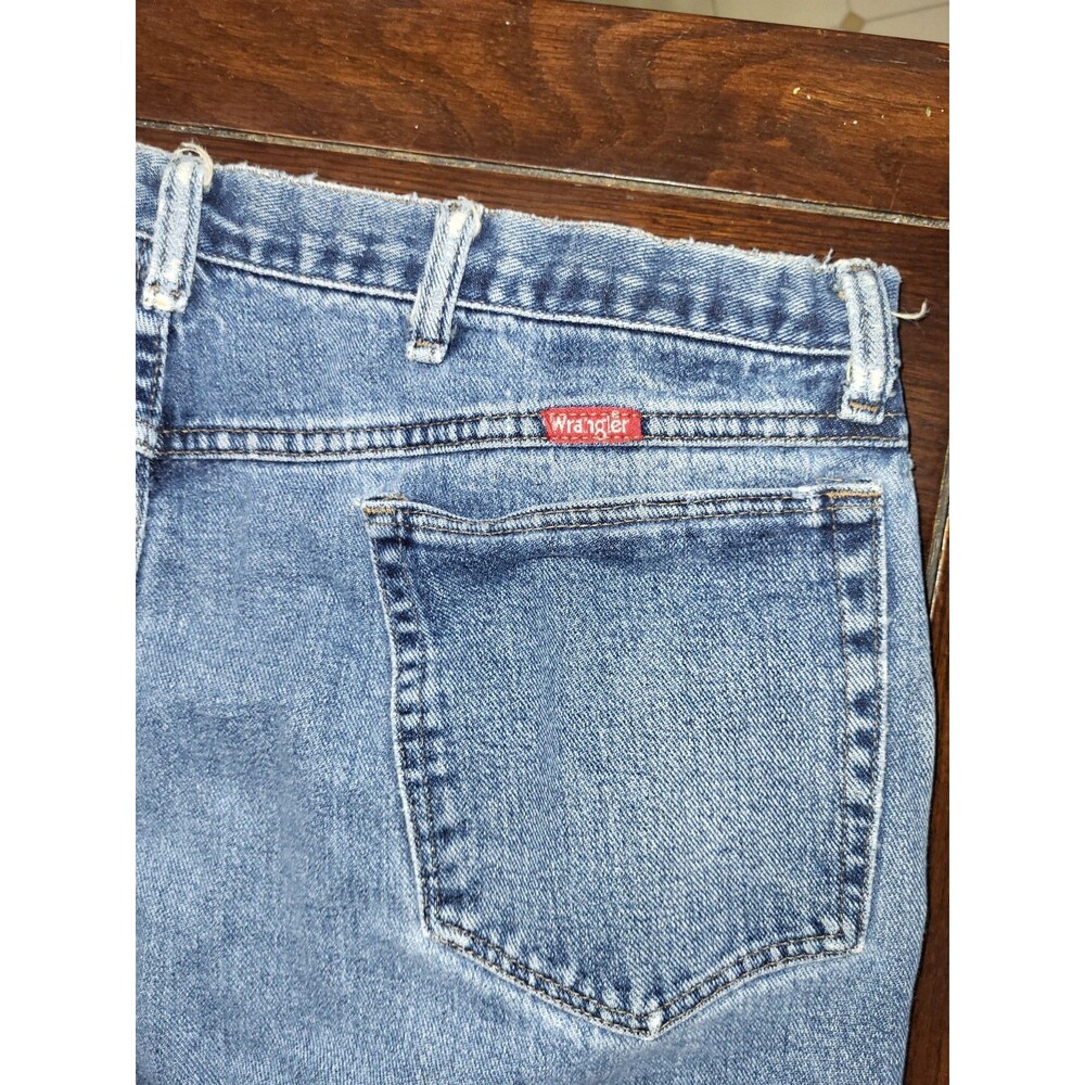 Vintage 90s Wrangler Jeans Mens 40x30 Made in USA Blue Denim Relaxed Baggy - Picture 8 of 11